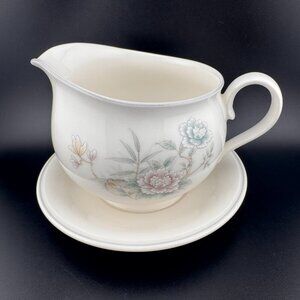 Noritake Santiago Versatone Gravy Boat with Attached Underplate 9307W41